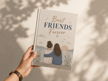 Best Friends Forever Personalized Hardcover Photobook | A4 Premium Photo Album