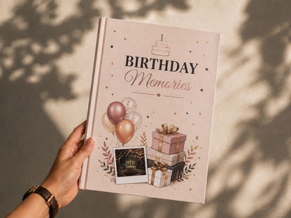 Birthday Memories Personalized Photo Book | Custom Birthday Photo Album | HeartFold Diaries