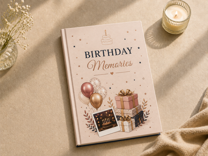Birthday Memories Personalized Photo Book | Custom Birthday Photo Album | HeartFold Diaries