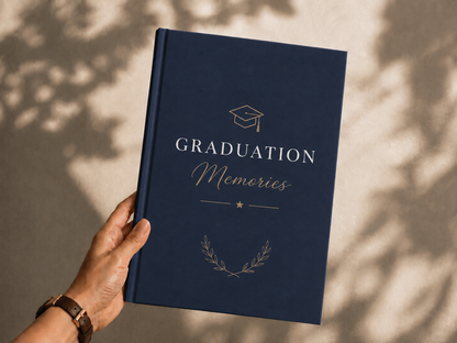 Graduation Memories Personalized Photo Book | Premium Hardcover Graduation Album | Custom Graduation Keepsake Gift