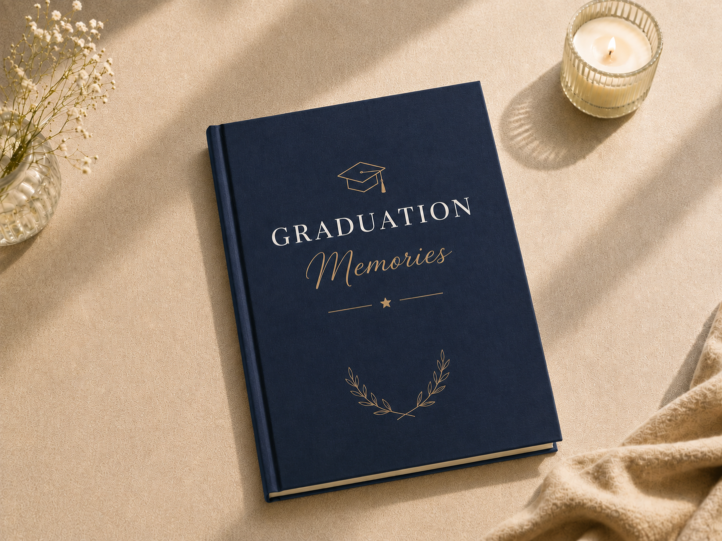 Graduation Memories Personalized Photo Book | Premium Hardcover Graduation Album | Custom Graduation Keepsake Gift