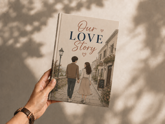 Our Love Story Personalized Hardcover Photobook | Custom Couple Photo Album | Premium A4 Memory Book