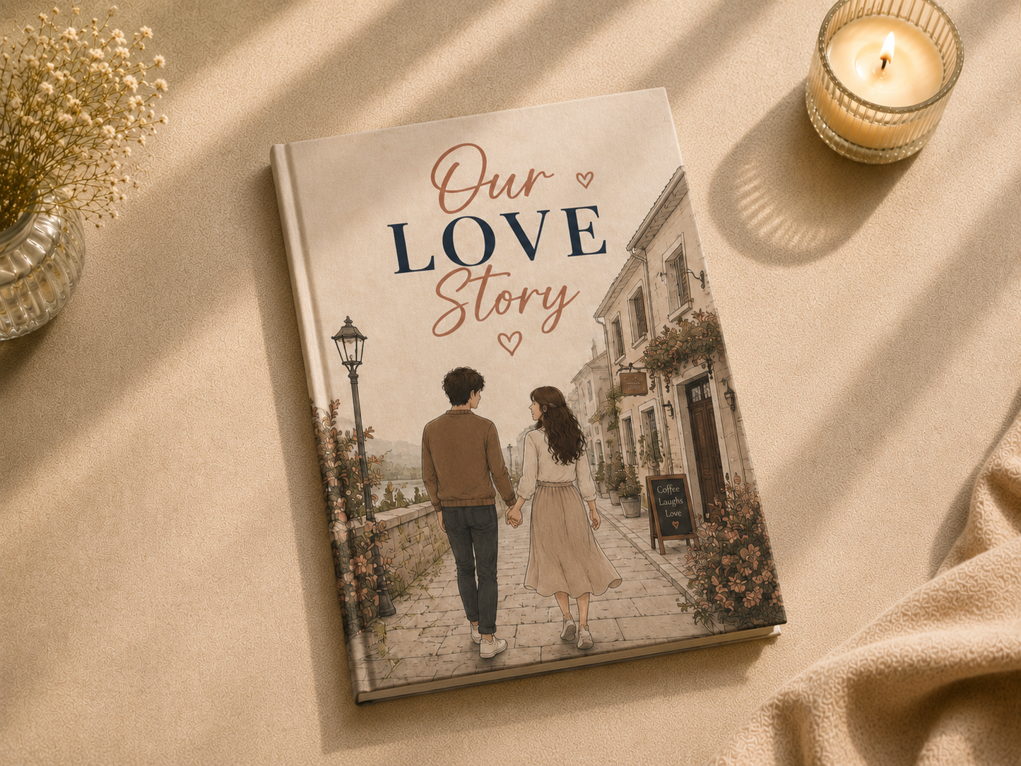 Our Love Story Personalized Hardcover Photobook | Custom Couple Photo Album | Premium A4 Memory Book