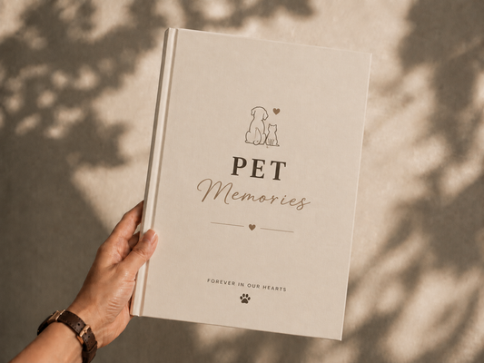 Pet Memories Personalized Photo Book | Custom Dog & Cat Memory Album | HeartFold Diaries